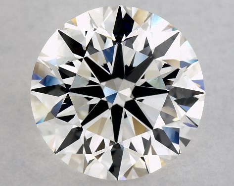 This 3 carat round diamond H color VS1 clarity has Excellent proportions and a diamond grading report from GIA