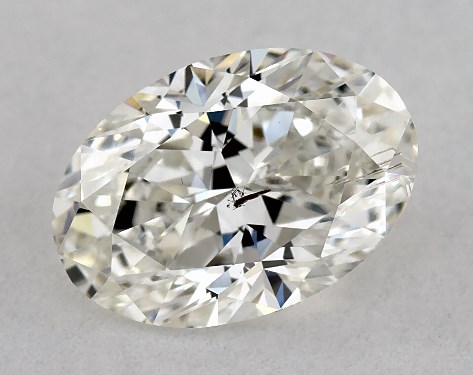IGI 1.00 Carat H-SI1 Very Good Cut Oval Diamond