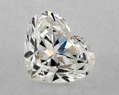 IGI 1.00 Carat G-SI1 Very Good Cut Heart Diamond