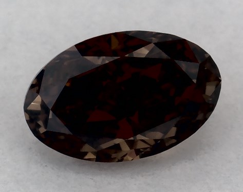 IGI 0.30 Carat Fancy Brown-VVS2 Oval Cut Diamond