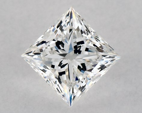 This 0.81 carat princess diamond F color IF clarity has Ideal proportions and a diamond grading report from GIA
