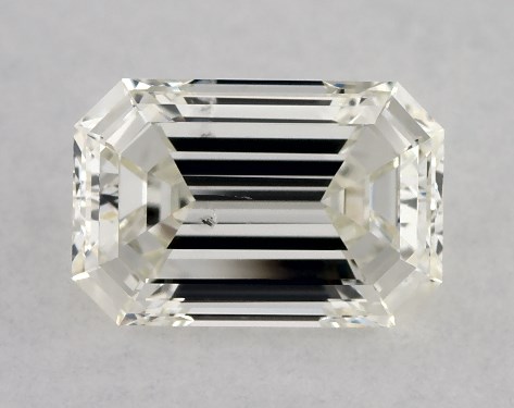 IGI 1.00 Carat H-SI1 Very Good Cut Emerald Diamond