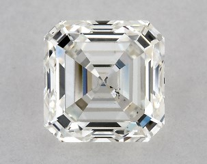 IGI 1.00 Carat G-SI1 Very Good Cut Asscher Diamond