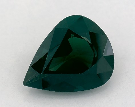 2.40 Carat Pear Natural Green Sapphire