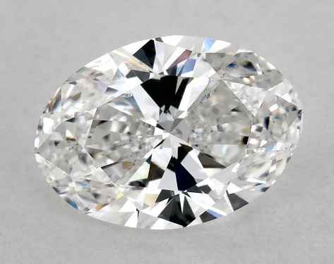 This 1.15 carat oval diamond E color SI2 clarity has Ideal proportions and a diamond grading report from GIA
