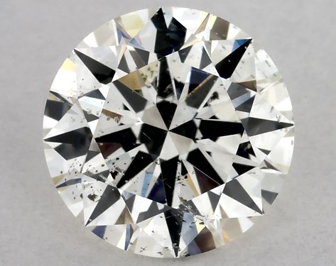 This 1.02 carat round diamond J color I1 clarity has Excellent proportions and a diamond grading report from GIA