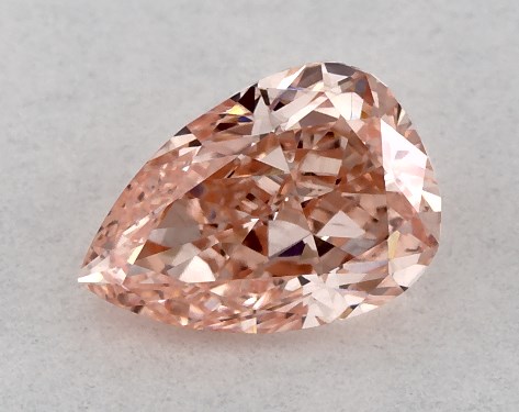IGI 0.43 Carat Fancy Vivid Pink-VS1 Pear Shaped Lab-Grown Diamond
