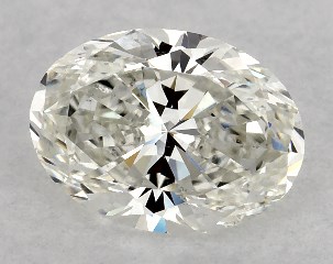 GIA 0.76 Carat H-SI1 Very Good Cut Oval Diamond