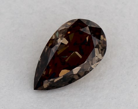 IGI 0.30 Carat Fancy Brown-VS2 Pear Shaped Diamond