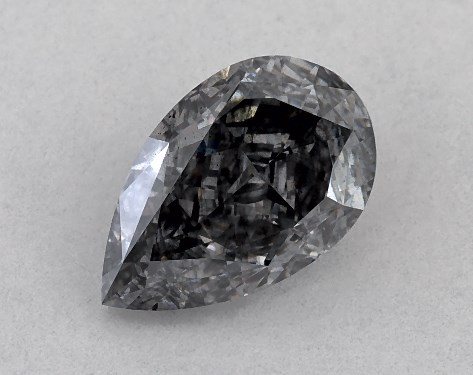 GIA 1.20 Carat Fancy Gray-I1 Pear Shaped Diamond