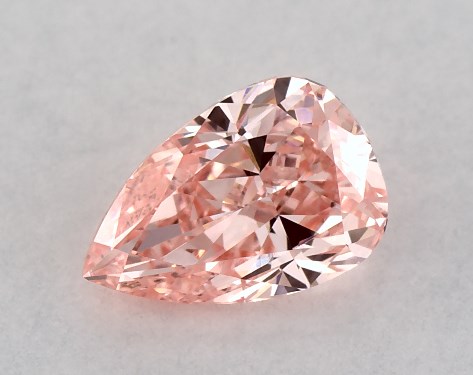 IGI 0.43 Carat Fancy Vivid Pink-VVS2 Pear Shaped Lab-Grown Diamond