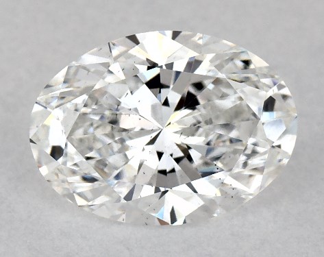 This Lab-Grown diamond 1.79 carat oval D color SI1 clarity has Very Good proportions and a diamond grading report from IGI