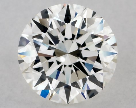 This 0.7 carat round diamond H color VS2 clarity has Excellent proportions and a diamond grading report from GIA