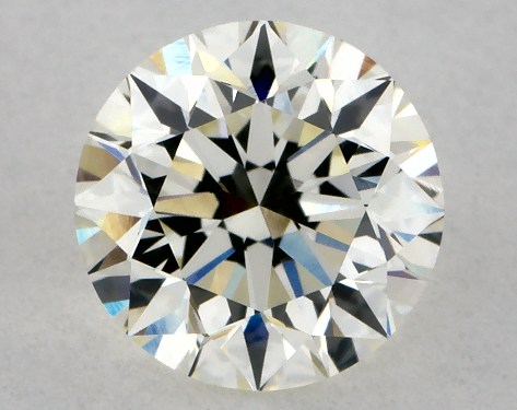 This 0.92 carat round diamond I color VVS2 clarity has Excellent proportions and a diamond grading report from GIA