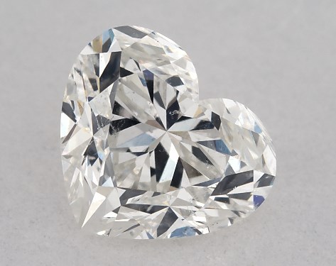 IGI 1.00 Carat G-SI1 Very Good Cut Heart Diamond