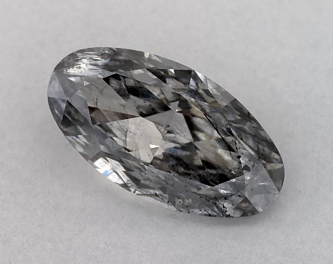 GIA 1.50 Carat Fancy Gray-CO Oval Cut Diamond