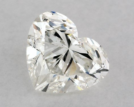 IGI 1.00 Carat G-SI1 Very Good Cut Heart Diamond