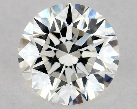 This 0.8 carat round diamond H color VS1 clarity has Excellent proportions and a diamond grading report from IGI