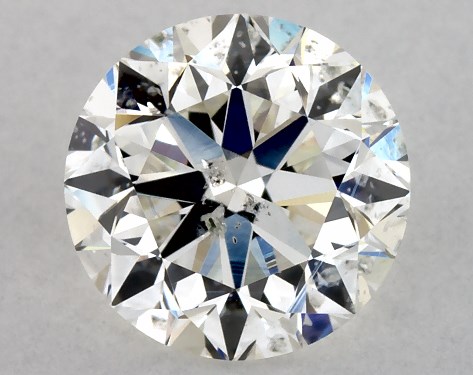 GIA 1.00 Carat H-I1 Very Good Cut Round Diamond