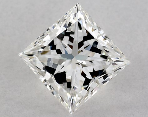 GIA 1.01 Carat G-SI1 Ideal Cut Princess Diamond
