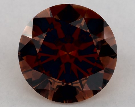 IGI 3.00 Carat Fancy Orangy Brown-SI1 Round Cut Lab-Grown Diamond