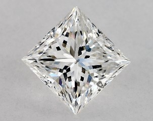 GIA 0.80 Carat F-SI1 Ideal Cut Princess Diamond