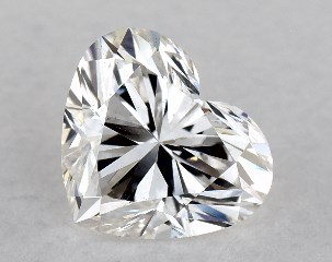 GIA 0.76 Carat H-SI1 Ideal Cut Heart Diamond