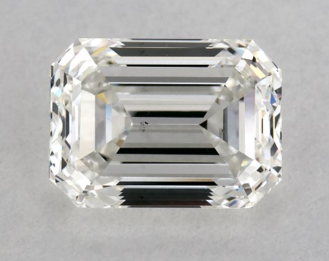 GIA 1.00 Carat H-VS2 Good Cut Emerald Diamond