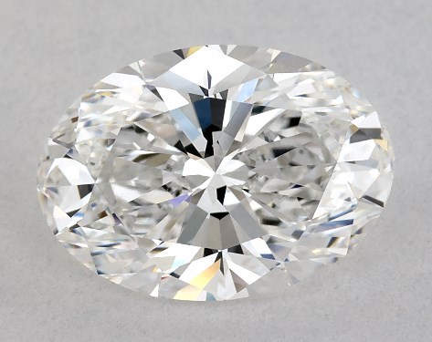 This 2.22 carat oval diamond E color VVS2 clarity has Very Good proportions and a diamond grading report from GIA