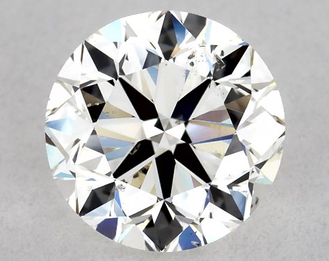 GIA 1.00 Carat H-SI2 Very Good Cut Round Diamond