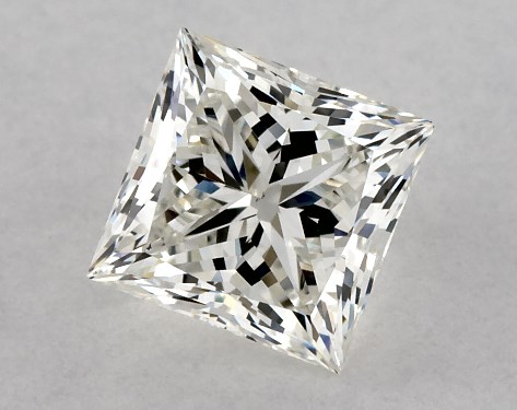 This 1.03 carat princess diamond I color VS1 clarity has Ideal proportions and a diamond grading report from GIA