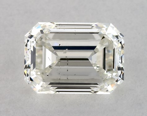 IGI 1.00 Carat H-SI1 Very Good Cut Emerald Diamond