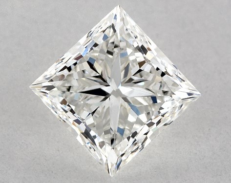 GIA 1.00 Carat H-VS2 Ideal Cut Princess Diamond