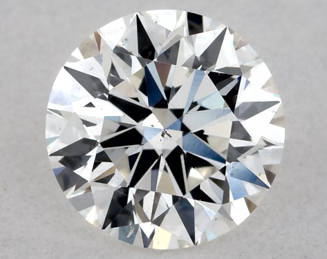 GIA 0.50 Carat F-SI1 Excellent Cut Round Diamond