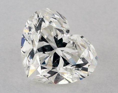IGI 1.00 Carat G-SI1 Very Good Cut Heart Diamond