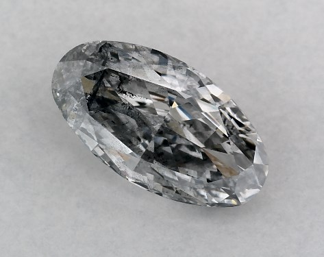 GIA 1.53 Carat Fancy Gray-CO Oval Cut Diamond
