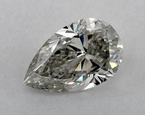 GIA 1.00 Carat H-SI1 Very Good Cut Pear Diamond