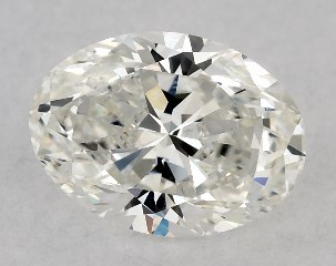 GIA 0.76 Carat H-SI1 Very Good Cut Oval Diamond