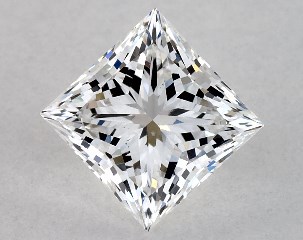 GIA 0.76 Carat D-SI1 Ideal Cut Princess Diamond