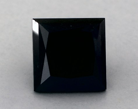 IGI 3.96 Carat Fancy Black-CO Princess Cut Diamond
