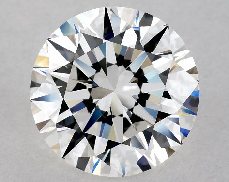 This 3.01 carat round diamond F color VS1 clarity has Excellent proportions and a diamond grading report from GIA