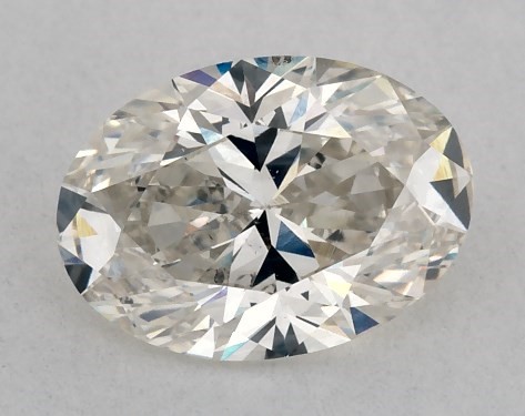 This 1.4 carat oval diamond K color SI2 clarity has Very Good proportions and a diamond grading report from GIA