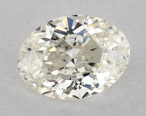 This 1 carat oval diamond H color VS1 clarity has Very Good proportions and a diamond grading report from IGI