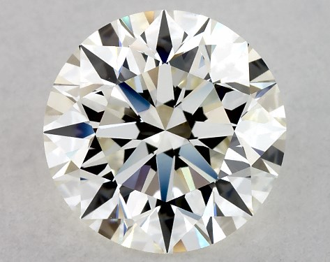 This 2.02 carat round diamond H color VVS2 clarity has Excellent proportions and a diamond grading report from IGI