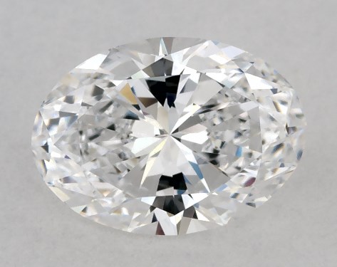 This 0.96 carat oval diamond D color VS1 clarity has Ideal proportions and a diamond grading report from GIA