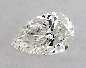 GIA 0.75 Carat H-SI1 Very Good Cut Pear Diamond