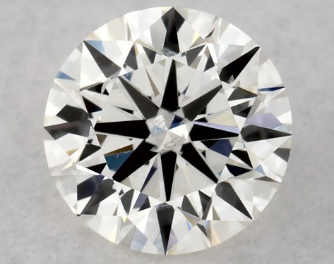 IGI 0.30 Carat H-SI1 Excellent Cut Round Diamond