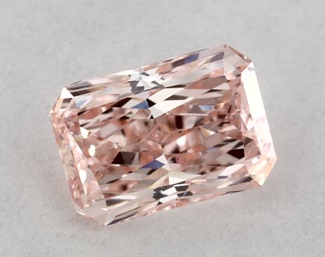 IGI 0.49 Carat Fancy Intense Pink-VS2 Radiant Cut Lab-Grown Diamond