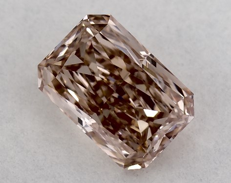 IGI 0.80 Carat Fancy Pinkish Brown-VS2 Radiant Cut Lab-Grown Diamond