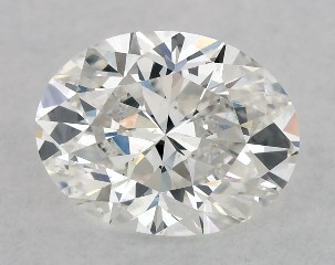 GIA 0.80 Carat H-SI1 Very Good Cut Oval Diamond